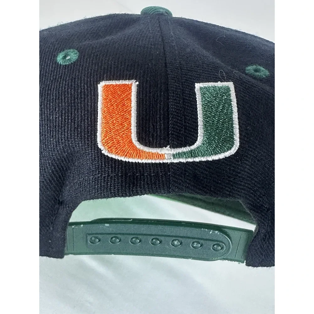 Vintage Y2K Miami Hurricanes Sebastian Logo SnapBack Hat Cap Top Of The World